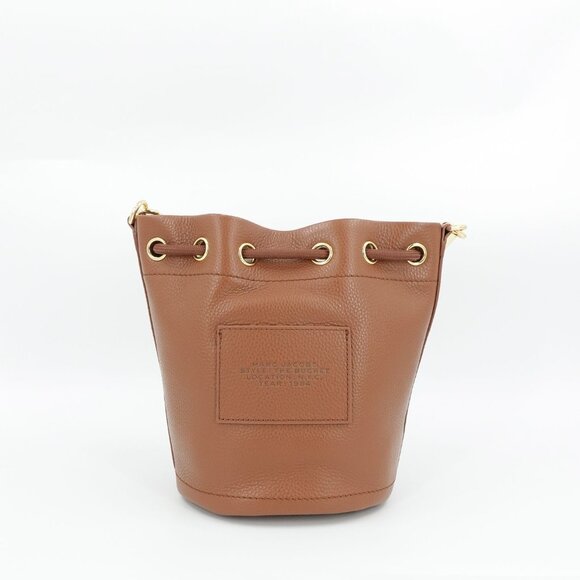 Marc Jacobs Women's The Bucket Leather Bucket Crossbody Bag Argan Oil Brown OS - Picture 7 of 16